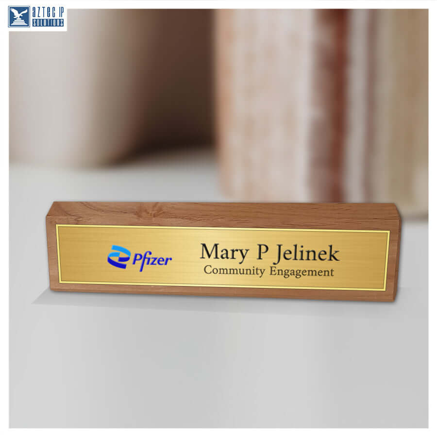 personalized office desk sign