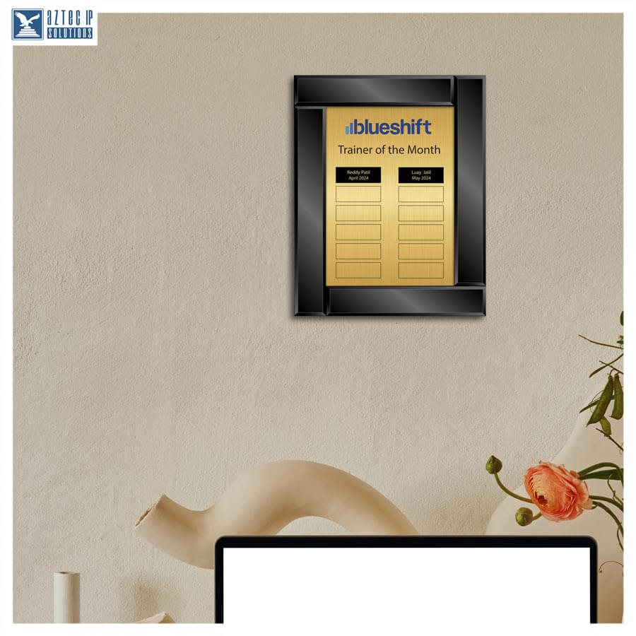 Glass Black RisingEdge Gold