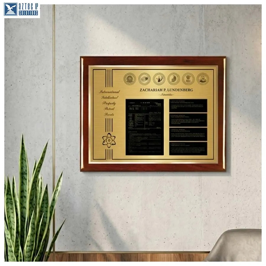 Patent plaque