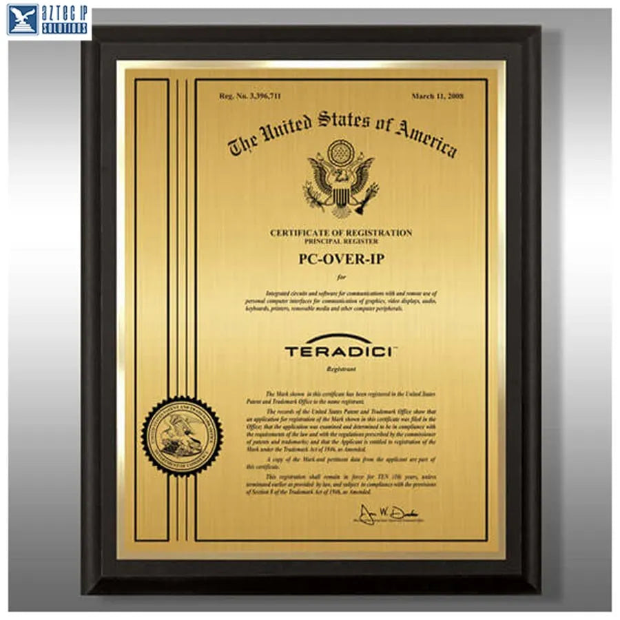 Wood Trademark Plaques