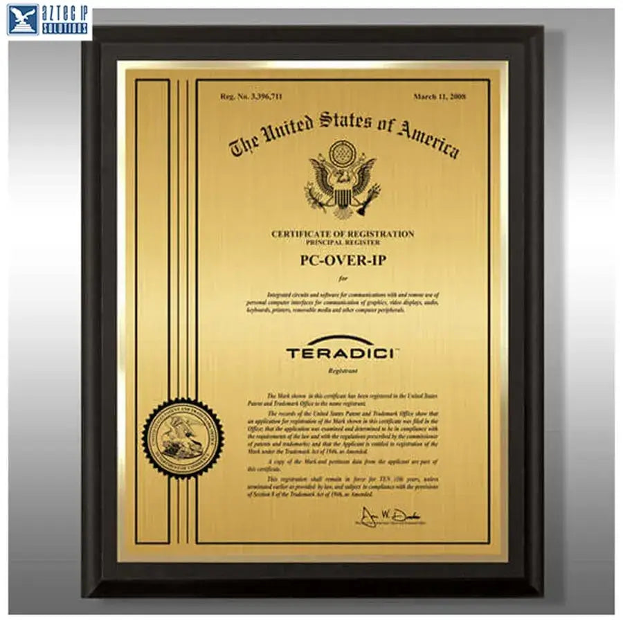 Wood Trademark Plaques