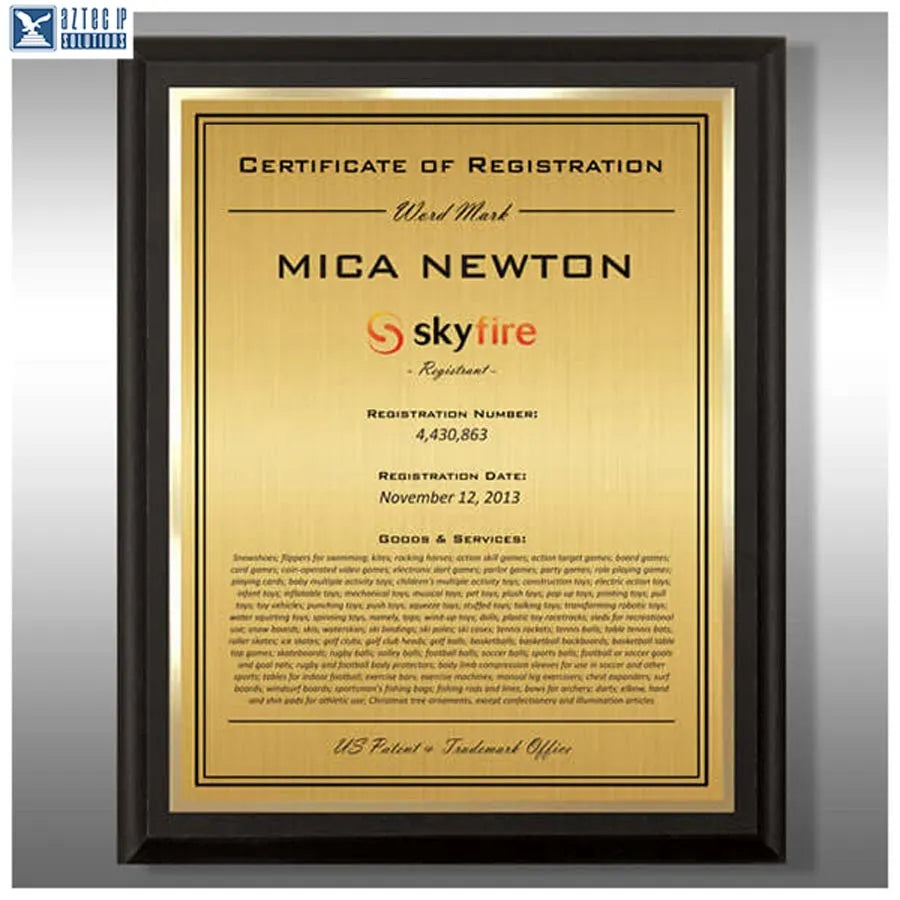 Wood Trademark Plaques