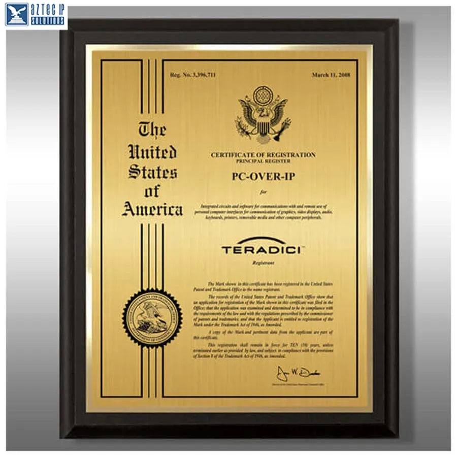 Wood Trademark Plaques