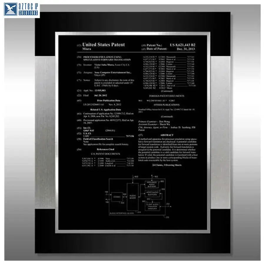 Layout 1 | Patent Front Page - Titanium wideband plaque