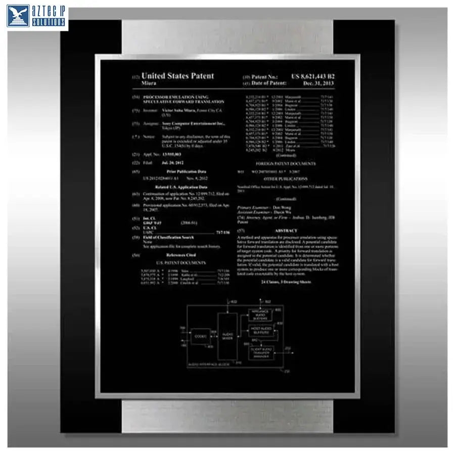 Layout 1 | Patent Front Page - Titanium Ebony Plaque