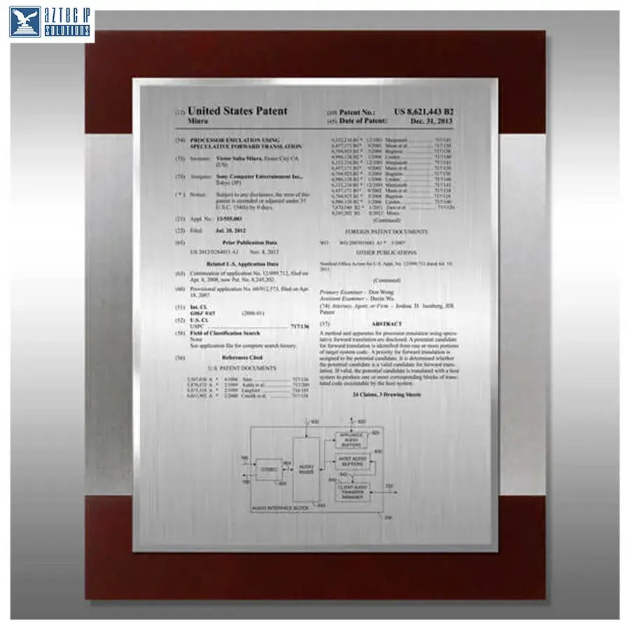 Layout 1 | Patent Front Page - Titanium wideband plaque