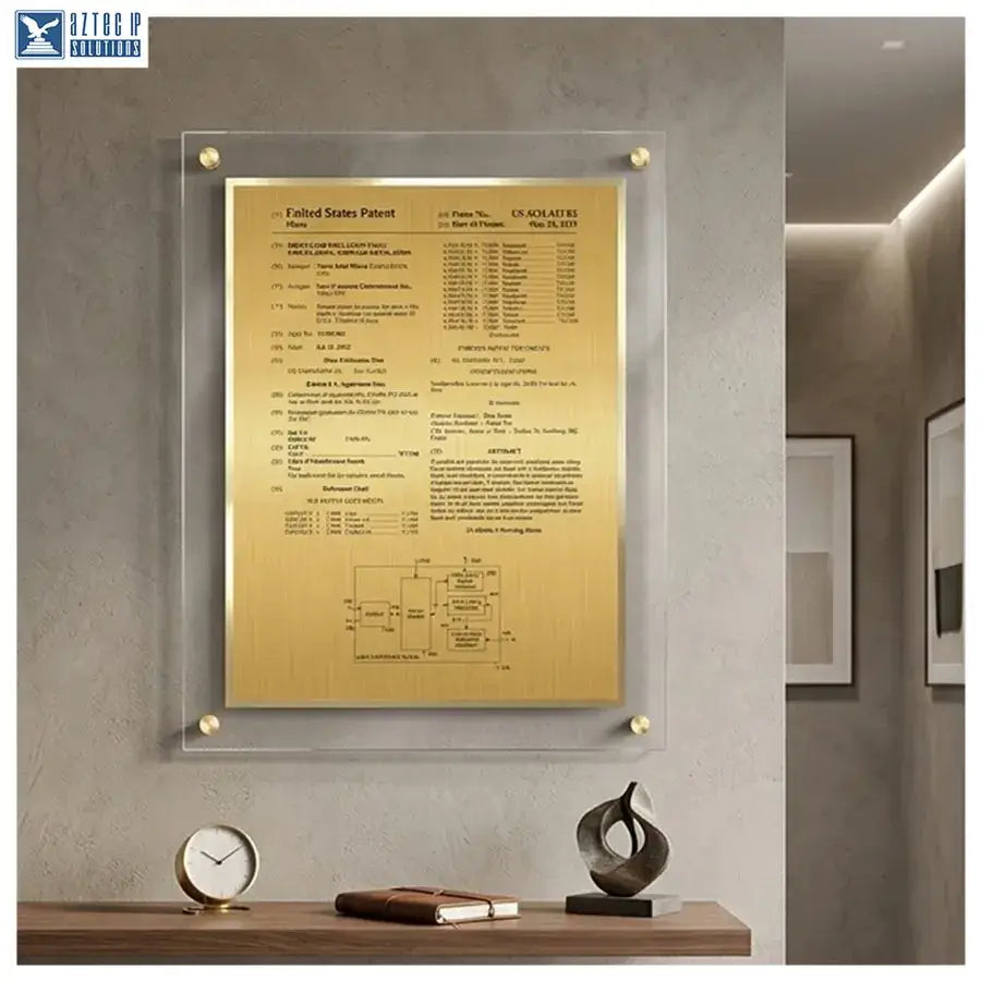 Floating wall plaque