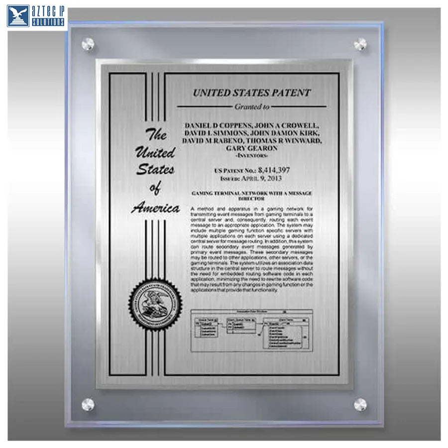 Layout 2 | Patent Certificate - TransLucite® plaque
