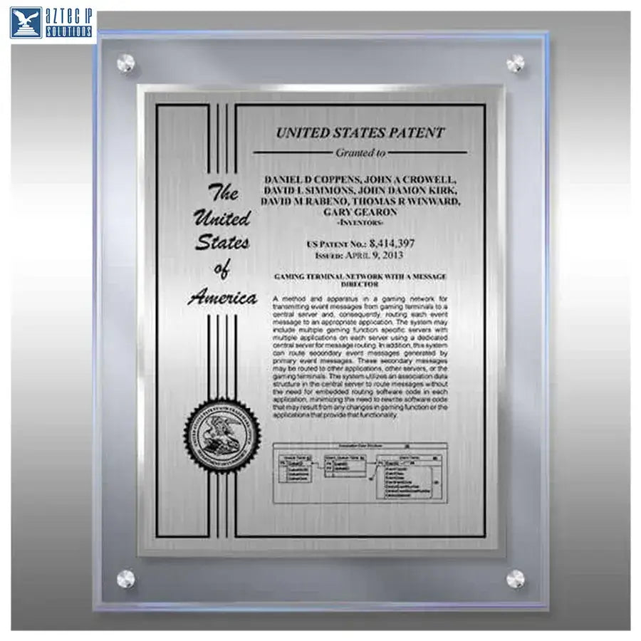 Layout 2 | Patent Certificate - TransLucite® plaque