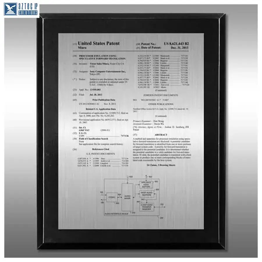 USPTO patent display