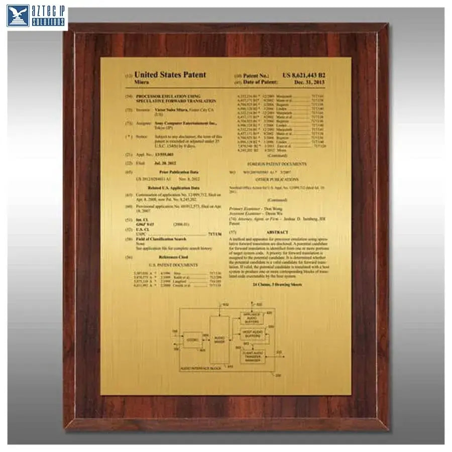 Cherry gloss recognition plaque