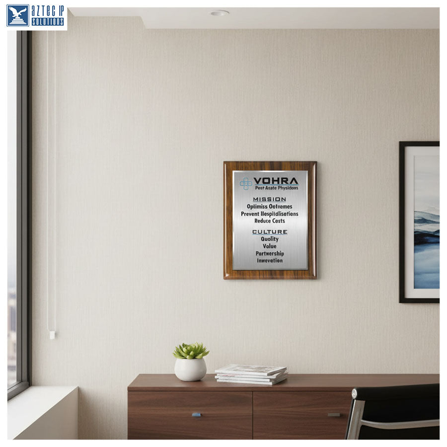 Mission Statement Plaque - Walnut WP-MS15EZG