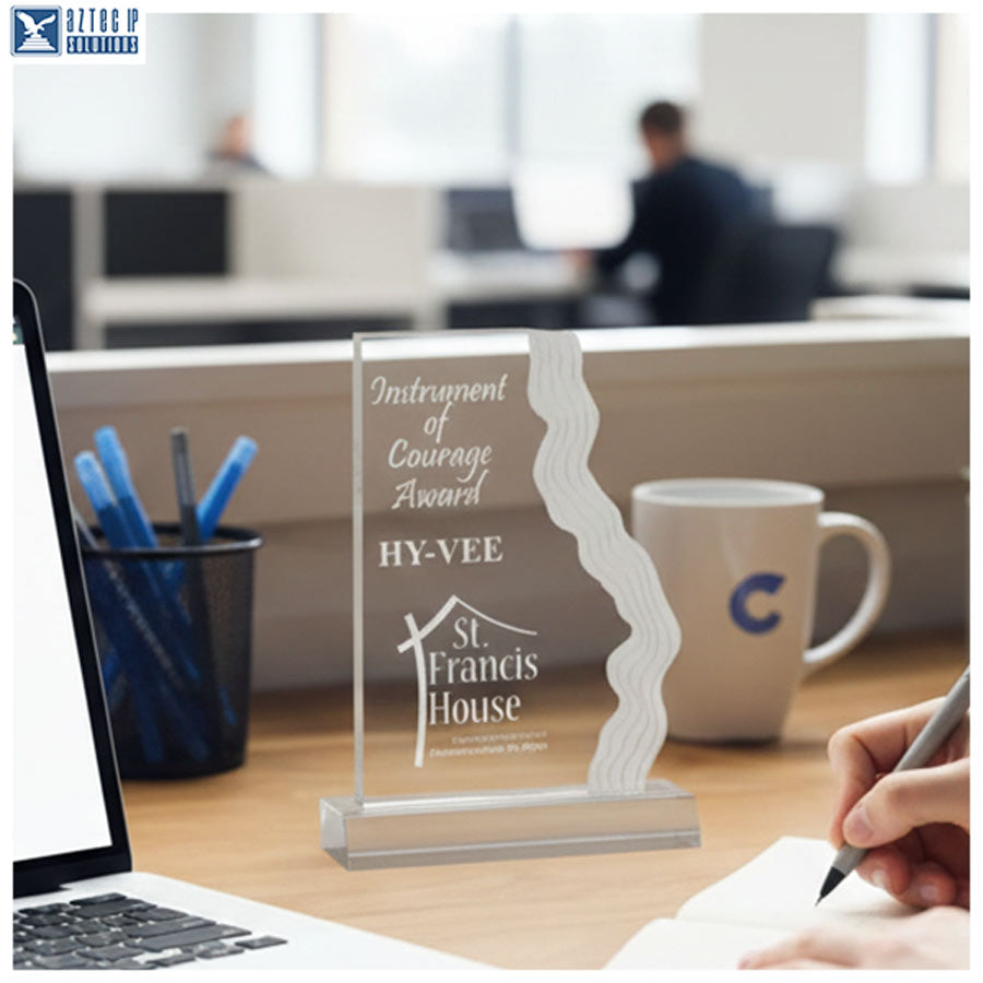 Frosted waterfall award