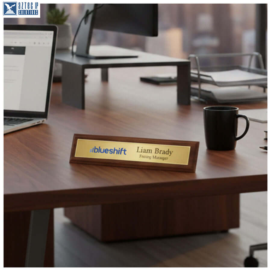 Executive desk wedge