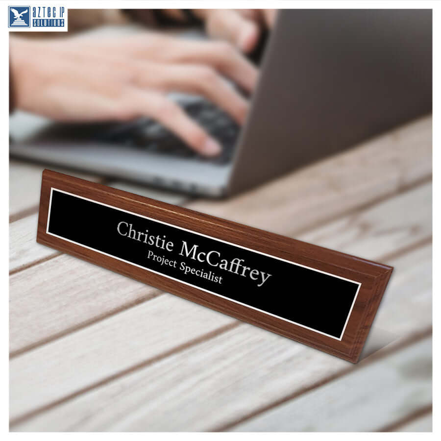 Custom office name plate