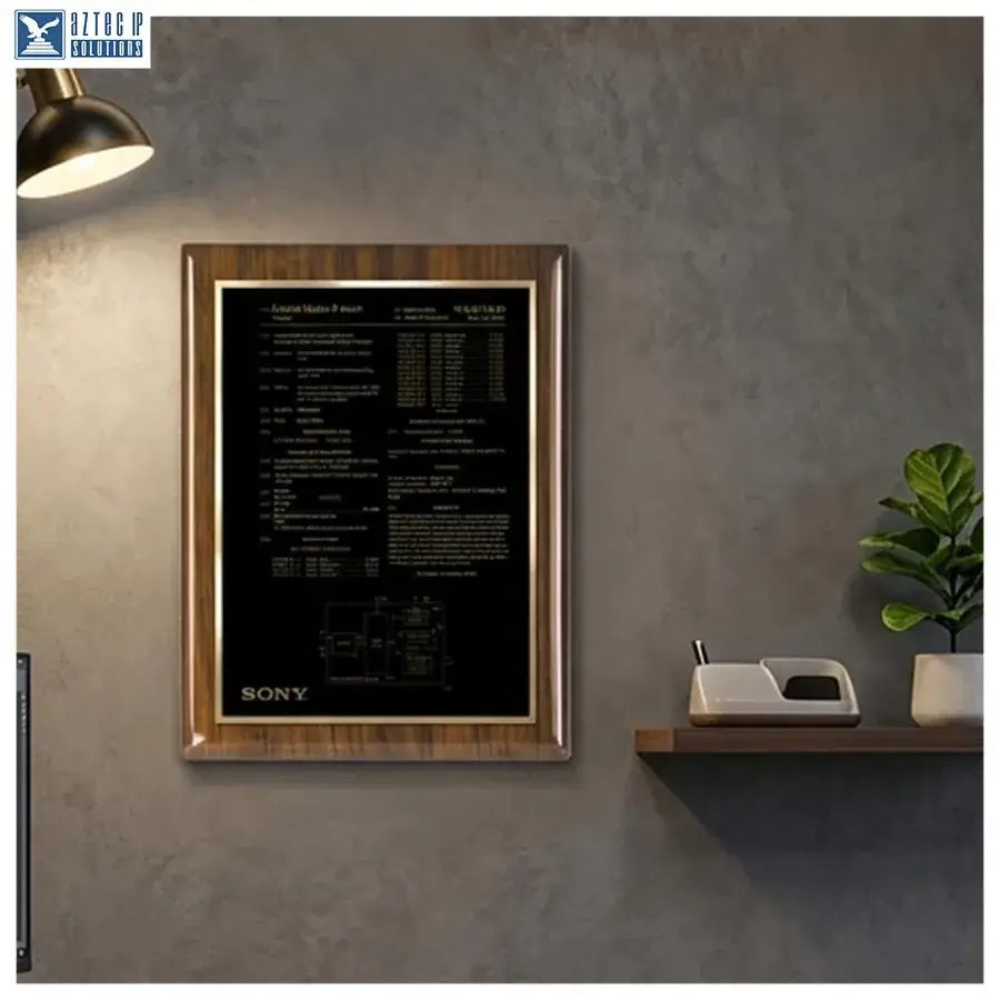 Inventor recognition plaque