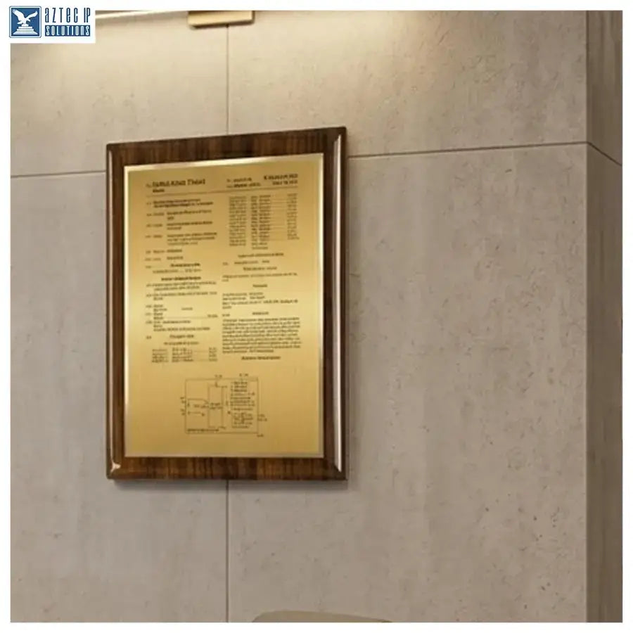 Corporate award plaque