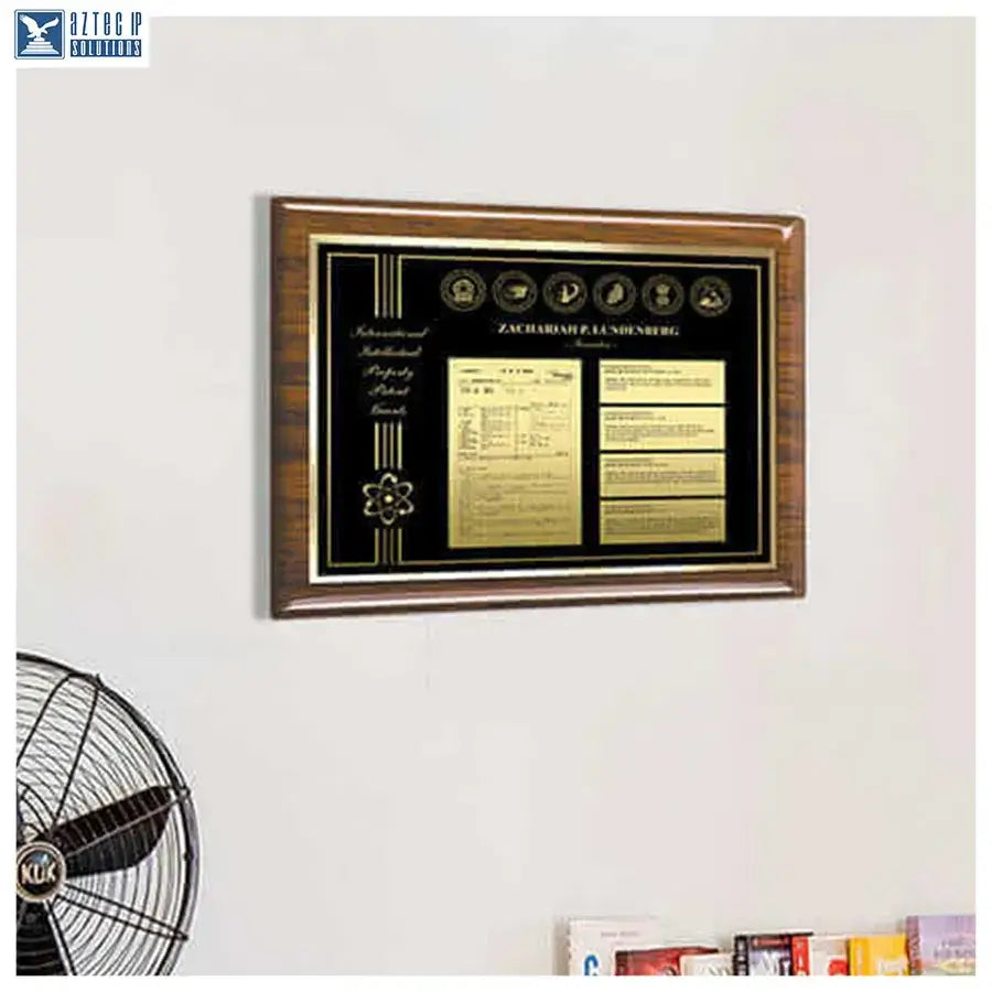 Patent plaque