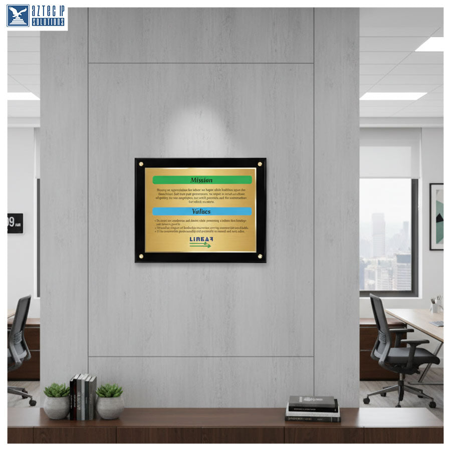 Mission Statement Plaque - BlackLucite® BlK-MS1822