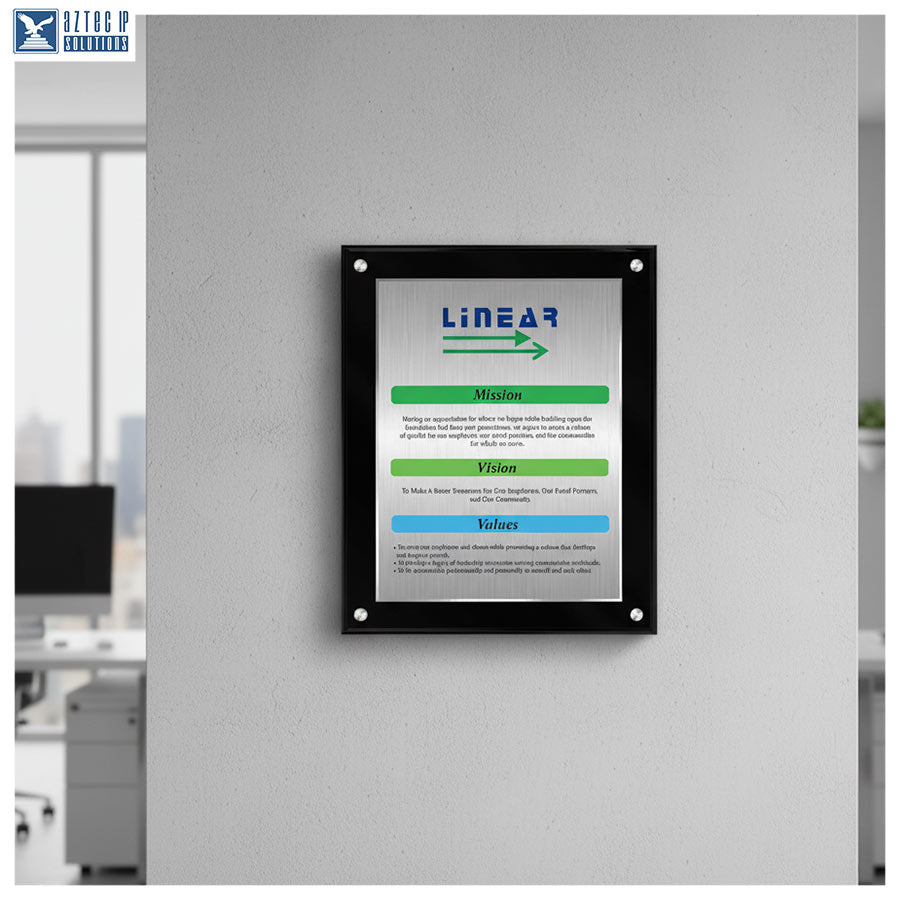 Mission Statement Plaque - BlackLucite® BlK-MS912