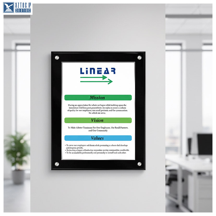 Mission Statement Plaque - BlackLucite® BlK-MS912