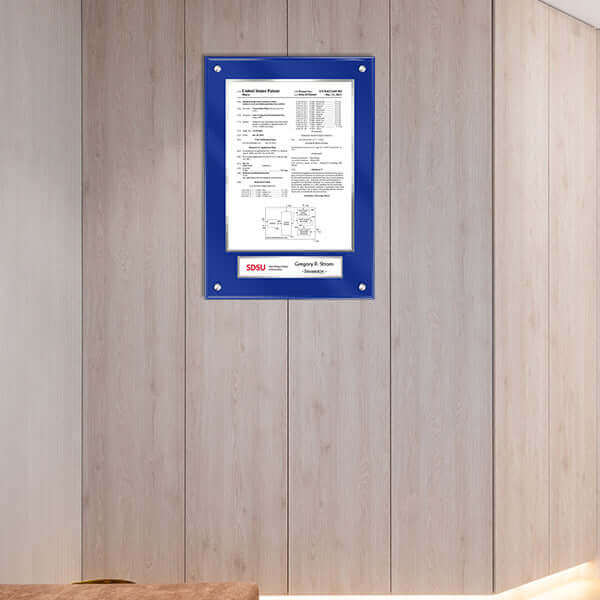 Executive patent plaque