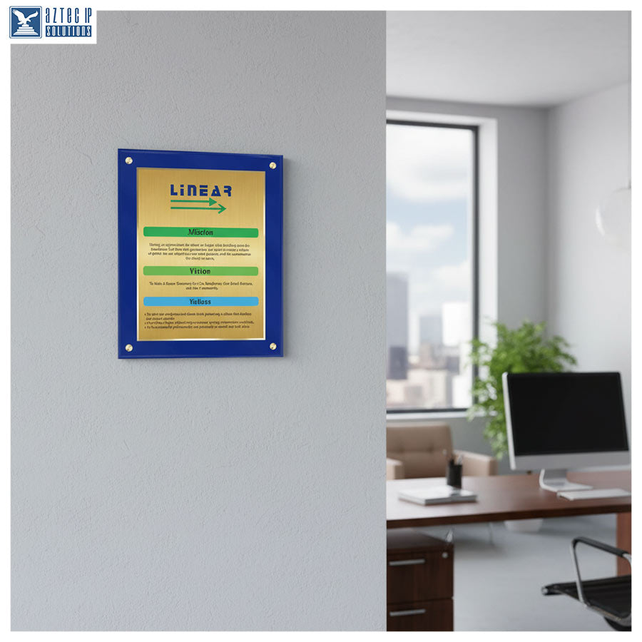 Mission Statement Plaque - BlueLucite® BL-MS1822