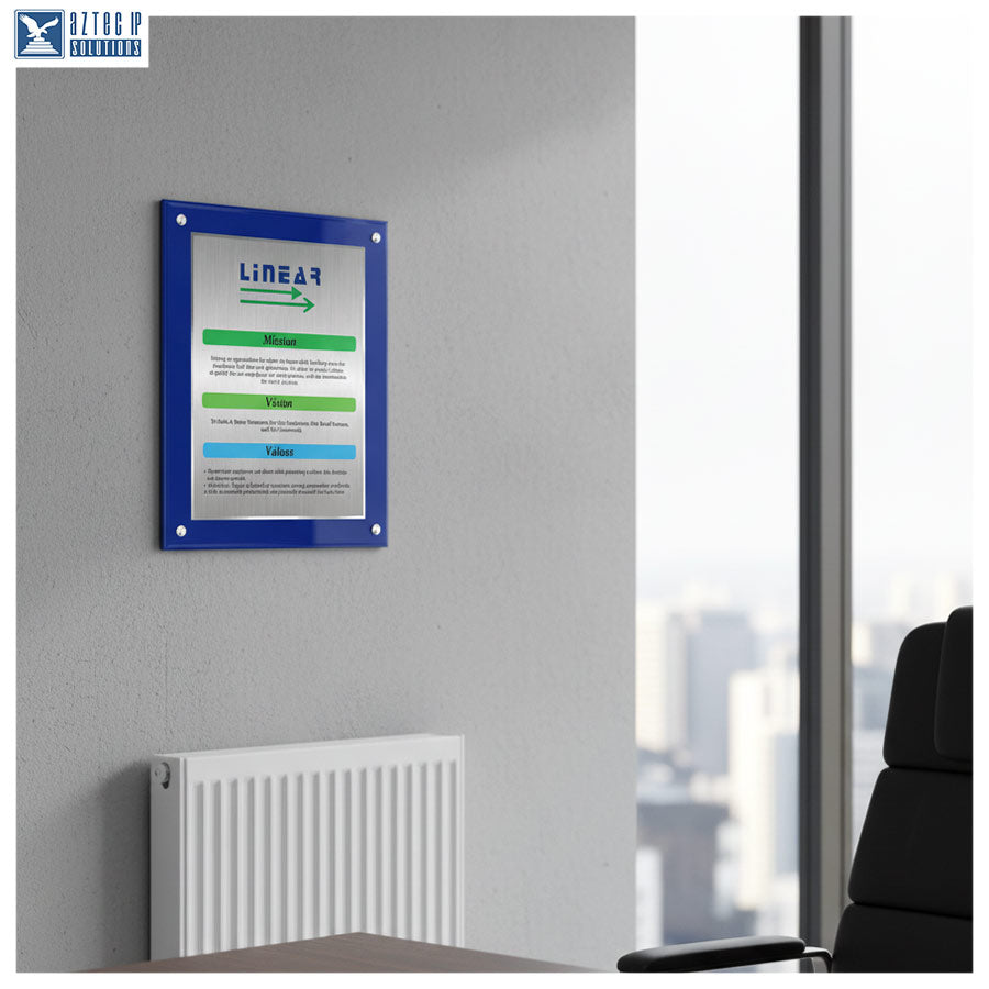 Mission Statement Plaque - BlueLucite® BL-MS912