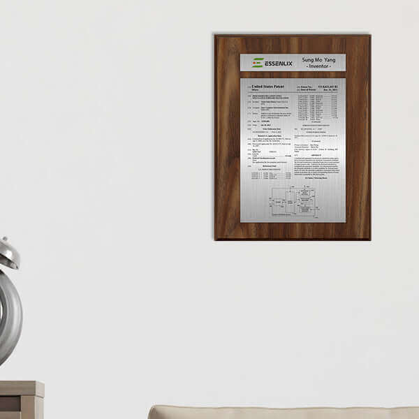 Value patent plaque