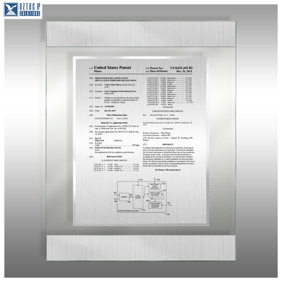Patent Plaque DB-AJ-EZ14