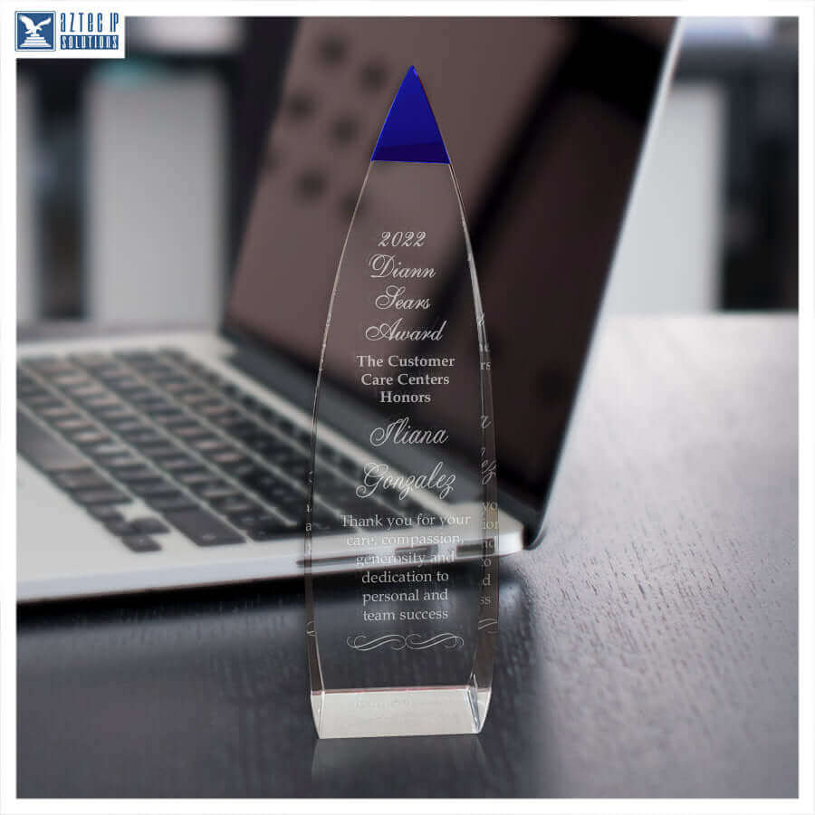 Crystal Blue Point on Desk