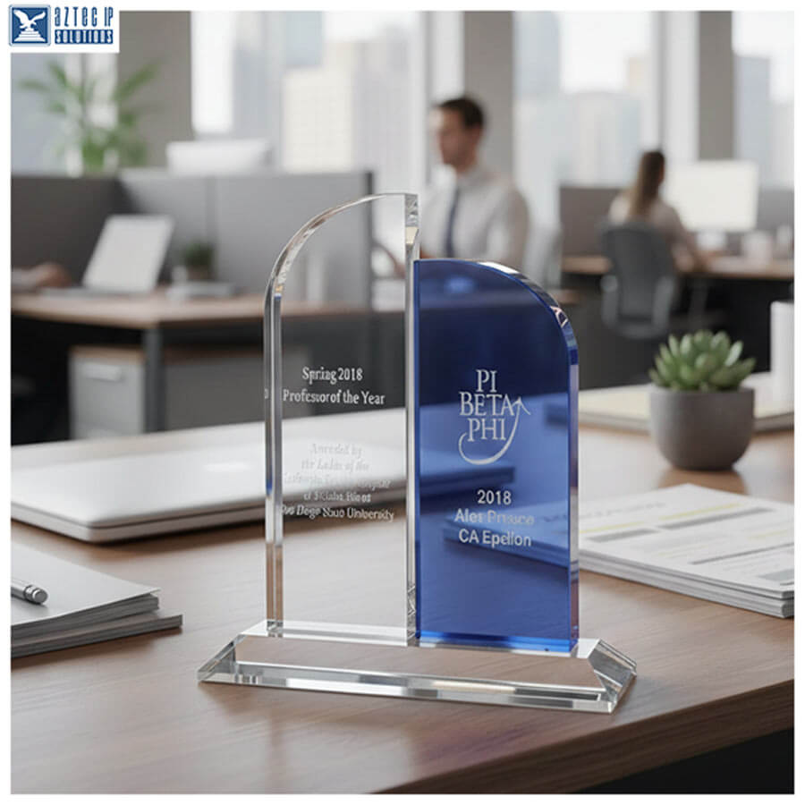 Sapphire crystal award