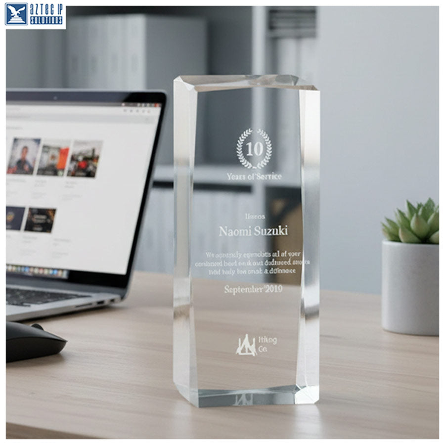 Rectangular prism award