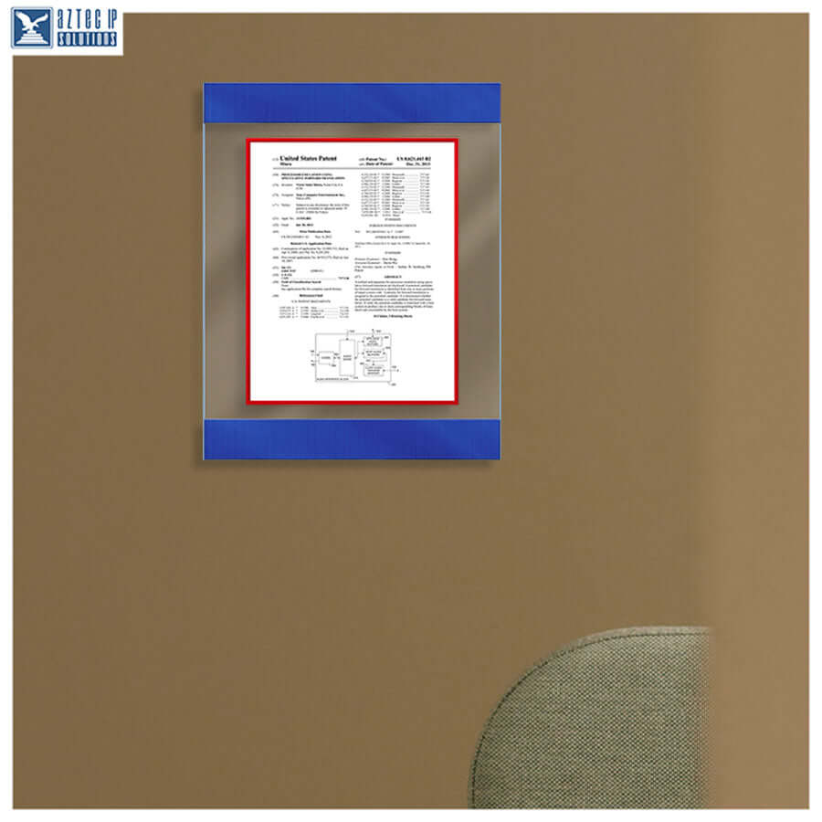 Dual Red | Blue Band AirLucite® on wall