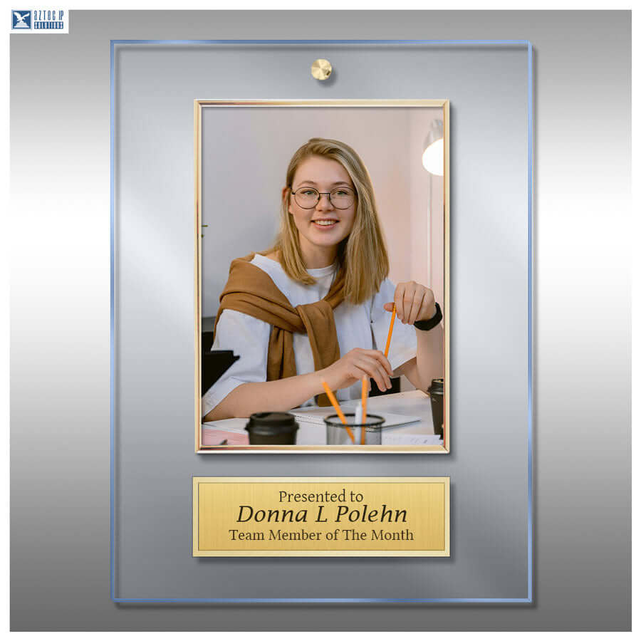 9 in x 12 in IceBlue Lucite® -