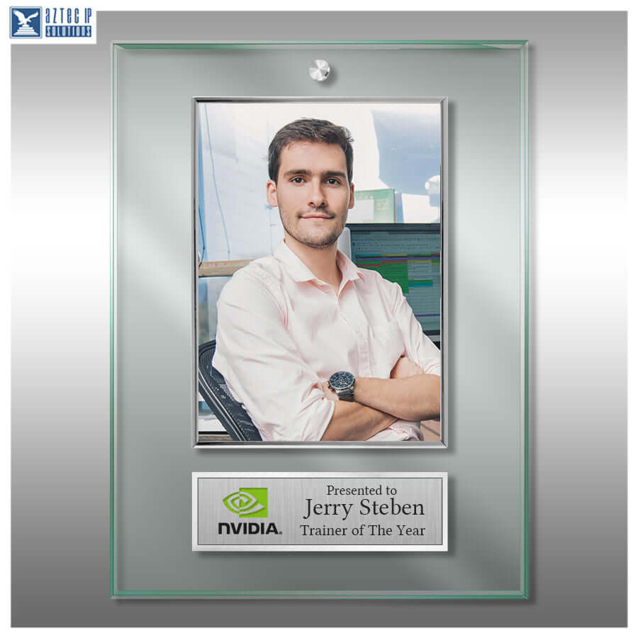 Photo Plaque - Jade Lucite® - Portrait | JL-FP912EZG