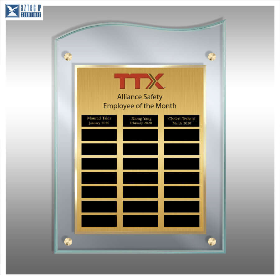 elegant jade acrylic perpetual plaque