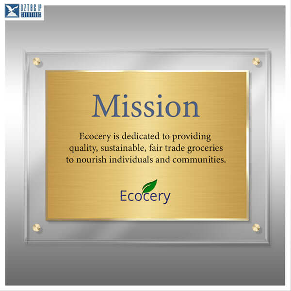 custom mission statement display