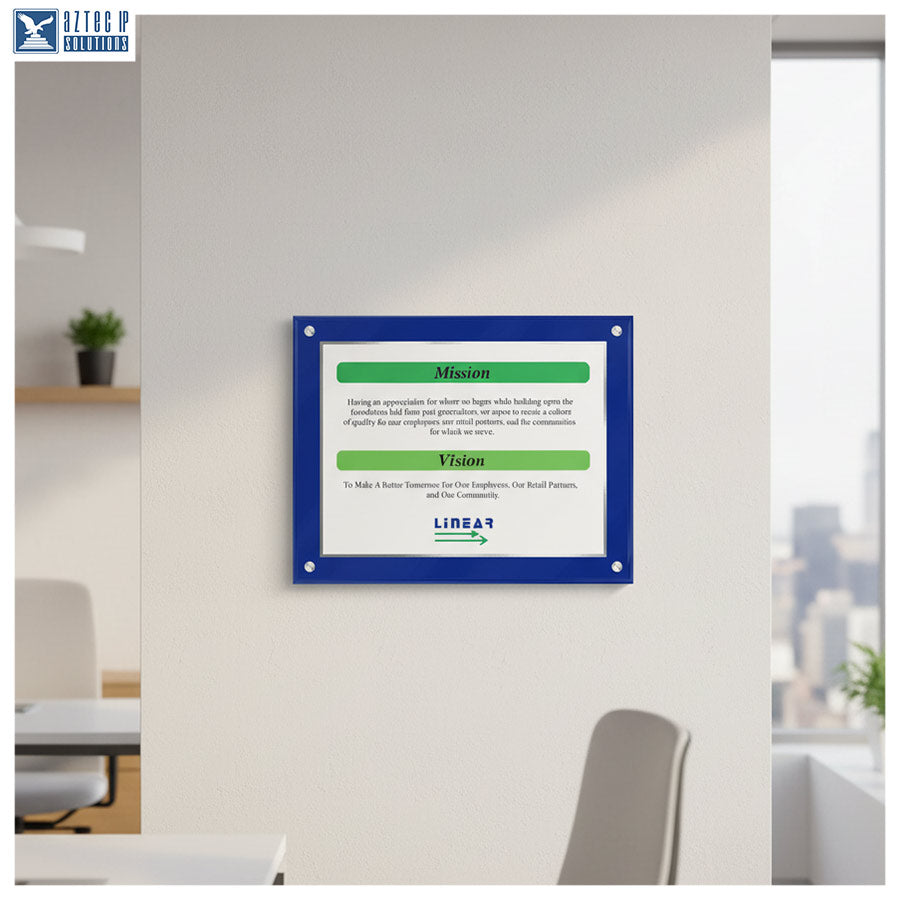 Mission Statement Plaque - BlueLucite® BL-MS912