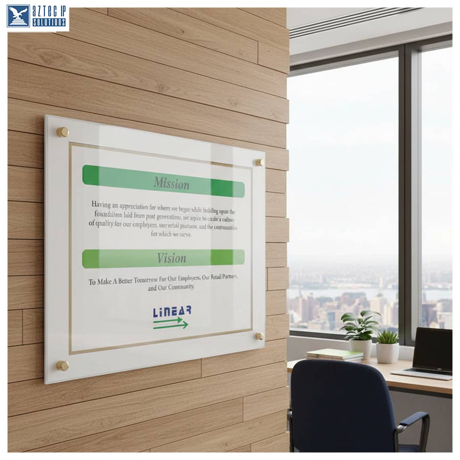 Mission Statement Plaque - WhiteLucite® Wht-MS912