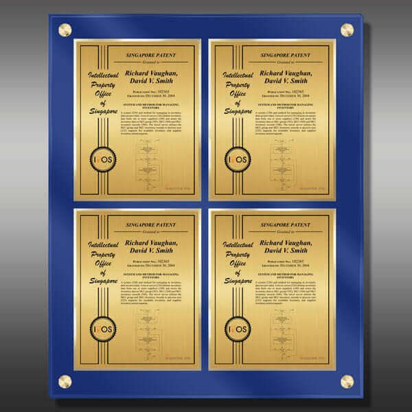 Layout 2 | Patent Certificate | Gold