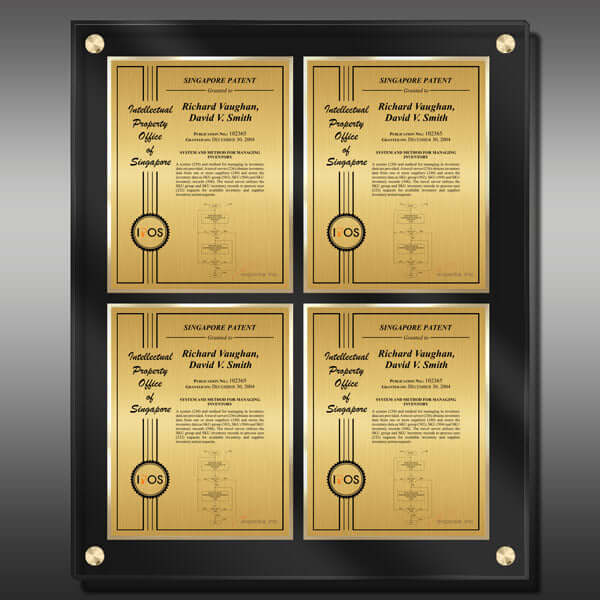 Layout 2 | Patent Certificate | Gold