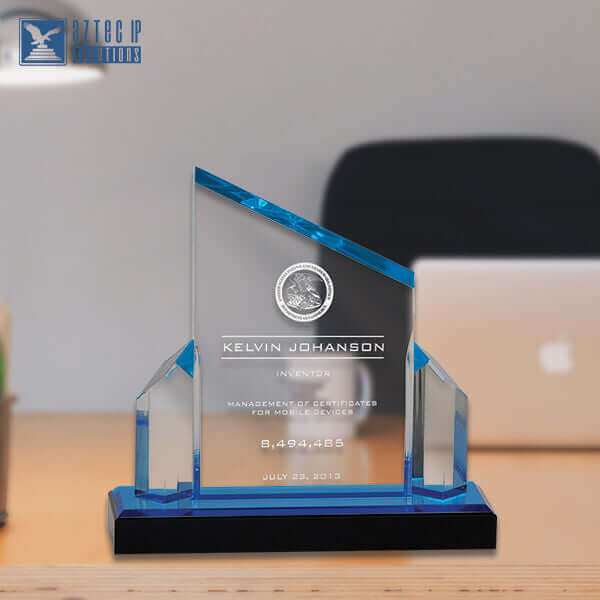 Acrylic-Desk-Slope-JIP-141 Blue