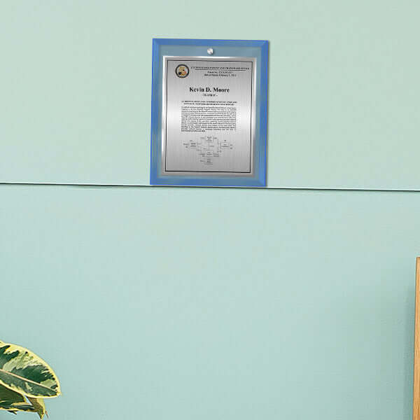 Glass Modern Blue MG-EZ10Bu Wall