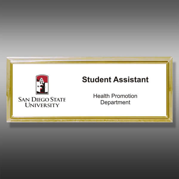 Name Tag-Rectangle NT1B3-CF WG