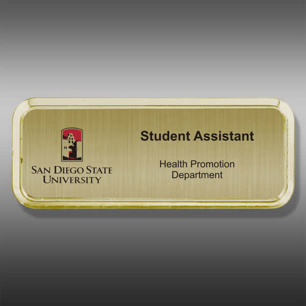 Name Tag-Rounded NT1B3-CFR Gold