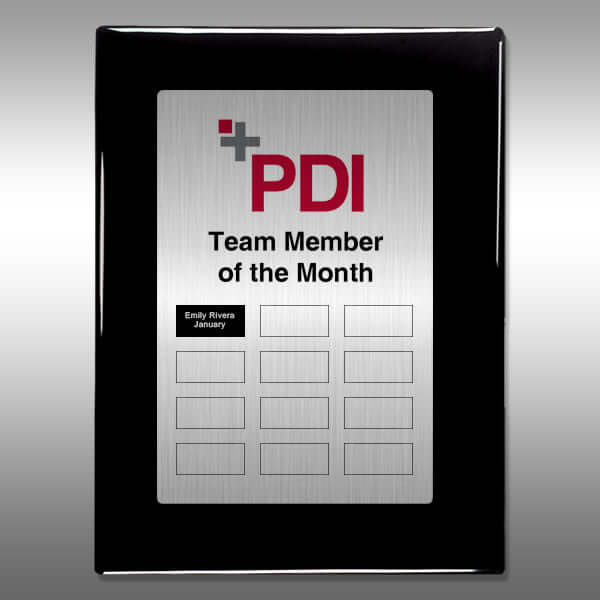 Large Perpetual Plaque with 12 plates