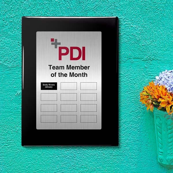 Large Perpetual Plaque- Black Piano