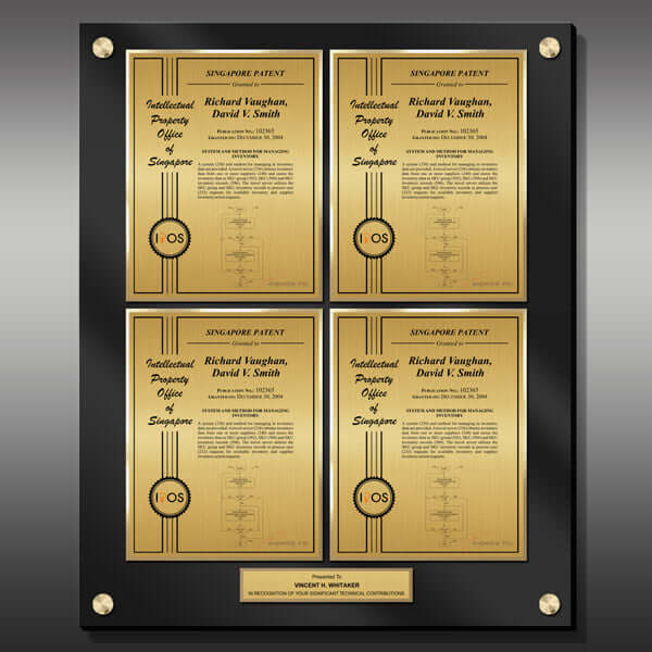Layout 2 | Patent Certificate | Gold