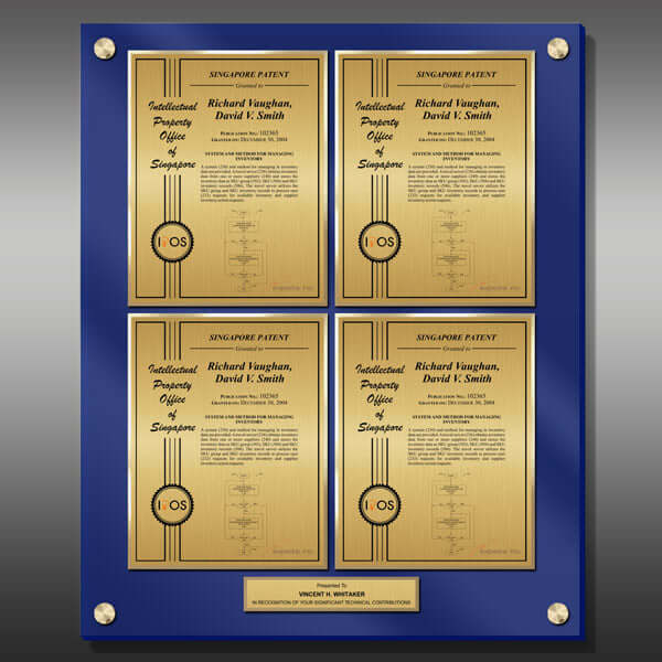 Layout 2 | Patent Certificate | Gold